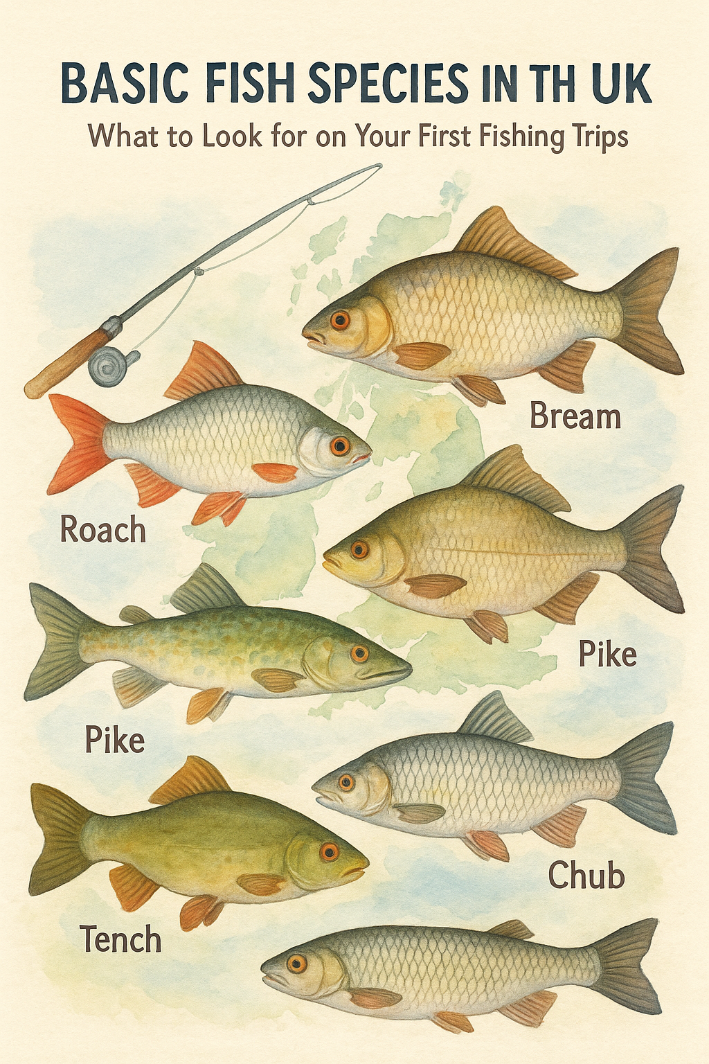 Read more about the article Basic Fish Species in the UK – What to Look for on Your First Fishing Trips